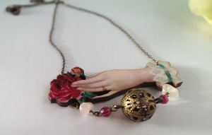 Victorian hand with rose